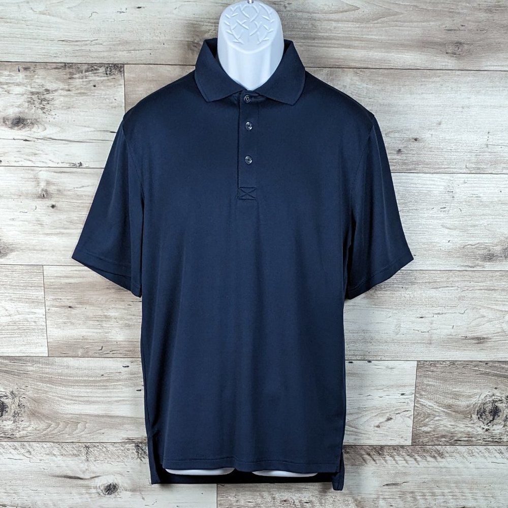 Ultra Club* Men's Short Sleeve Straight Hem 3 Button Pullover Polo Shirt~ Medium